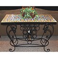 Elegant Mosaic Table/ Wine Rack (Morocco)