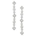 18k White Gold 2-1/2ct TDW Diamond Drop Earrings