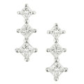 14k Gold 1/2ct TDW Princess Diamond Earrings (H-J, I1-I2)