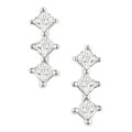 14k White Gold 1/4ct TDW Diamond Earrings (G-H-I, I1-I2)