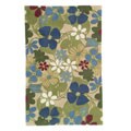 Hand-tufted Woodstock Beige Wool Rug (5' x 8')