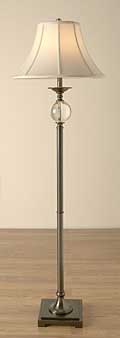 Glass & Metal Floor Lamp