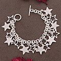 Sterling Silver Star Charm Bracelet (Mexico)