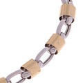14k Two-tone Gold Bullet Bracelet