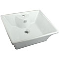 White Vitreous China Vessel Sink
