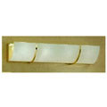 Kichler Brass and Textured Glass Vanity Light