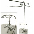 Chrome Clawfoot Tub Shower Package