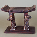 Handcrafted Ashanti Giraffe Stool (Ghana)