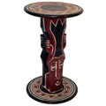 Handmade Mask Accent Table (Ghana)