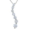18k White Gold 1/4ct TDW Journey Necklace