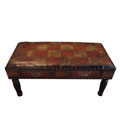Faux Leather Large Drawer Rectangle Bench