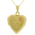 10k Gold Mom Heart Locket