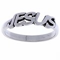 Jesus Sterling Silver Ring
