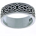 Sterling Silver Celtic Round Knot Ring