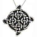 Sterling Silver Ulbster Celtic Shield Necklace