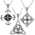Choice of Sterling Silver Celtic Luck Necklaces