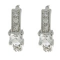 Sterling Silver Mini Cubic Zirconia Hoop Earrings