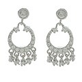 Sterling Silver CZ Mini Chandelier Earrings