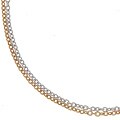 14k Gold over Sterling Silver Double-strand Necklace