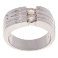 Men's 14k White Gold 1/2ct TDW Diamond Ring