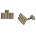 Titanium and 14k Gold Cufflinks