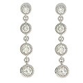 14k White Gold 1ct TDW Diamond Journey Earrings (G-H, I1)