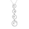 14k Gold 1/2ct TW Spirals of Love Diamond Pendant
