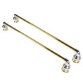 Moen Brass/ Chrome Bathroom Set of 2 Towel Bars