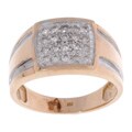 Men's 10k Yellow Gold 1/2ct TWD Diamond Ring