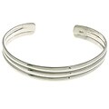Triple Bar Sterling Silver Cuff Bracelet
