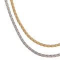 14k Gold 18-inch Flat Wheat Necklace (2mm)