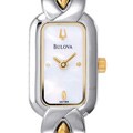 Bulova Women's White Dial Two-tone Watch