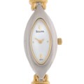Bulova Women's White Dial Two-tone Watch