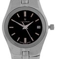 Accutron Women's Black Pattern Dial Swiss Watch