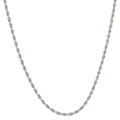 14k White Gold 1.60 mm 24-inch Rope Chain