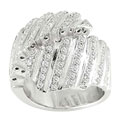 18 White Gold 1ct TDW Diamond Spiral Ring