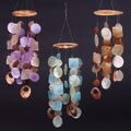 Capiz Shell and Coconut Wood Wind Chimes (Indonesia)