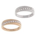 Men's 10k Gold 1/5ct TDW Diamond Channel Ring