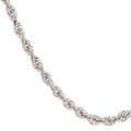 14k White Gold 22-inch DC Rope Necklace