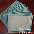 Chain Stitch Cotton Placemats (Set of 12)