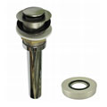 Brass Drain and Mounting Ring for Lavatory Sink (Satin Nickel)