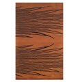 Hand-knotted Traditional Burnt Orange Wool Rug (4'10 x 7'10)