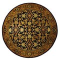 Hand-tufted Heritage Black Wool Rug (8' Round)