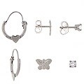 Children's Sterling Silver Earring Trio