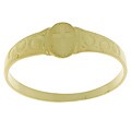 10k Child's Oval Cross Signet Ring