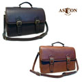 Aston Leather Multi-compartment Oversized Briefcase