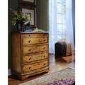 Hand Painted Pecan Accent Chest