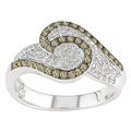 14k White Gold 1/2ct TDW Fancy Diamond Ring