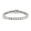 Platinum 11-1/2ct TDW Diamond Bracelet (F-G, VS)