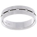Men's 14k White Gold 1/6ct TDW Diamond Ring